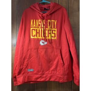NFL Apparel New Era Kansas City Chiefs Sweatshirt Red Sweatshirt Hoodie XL QQ